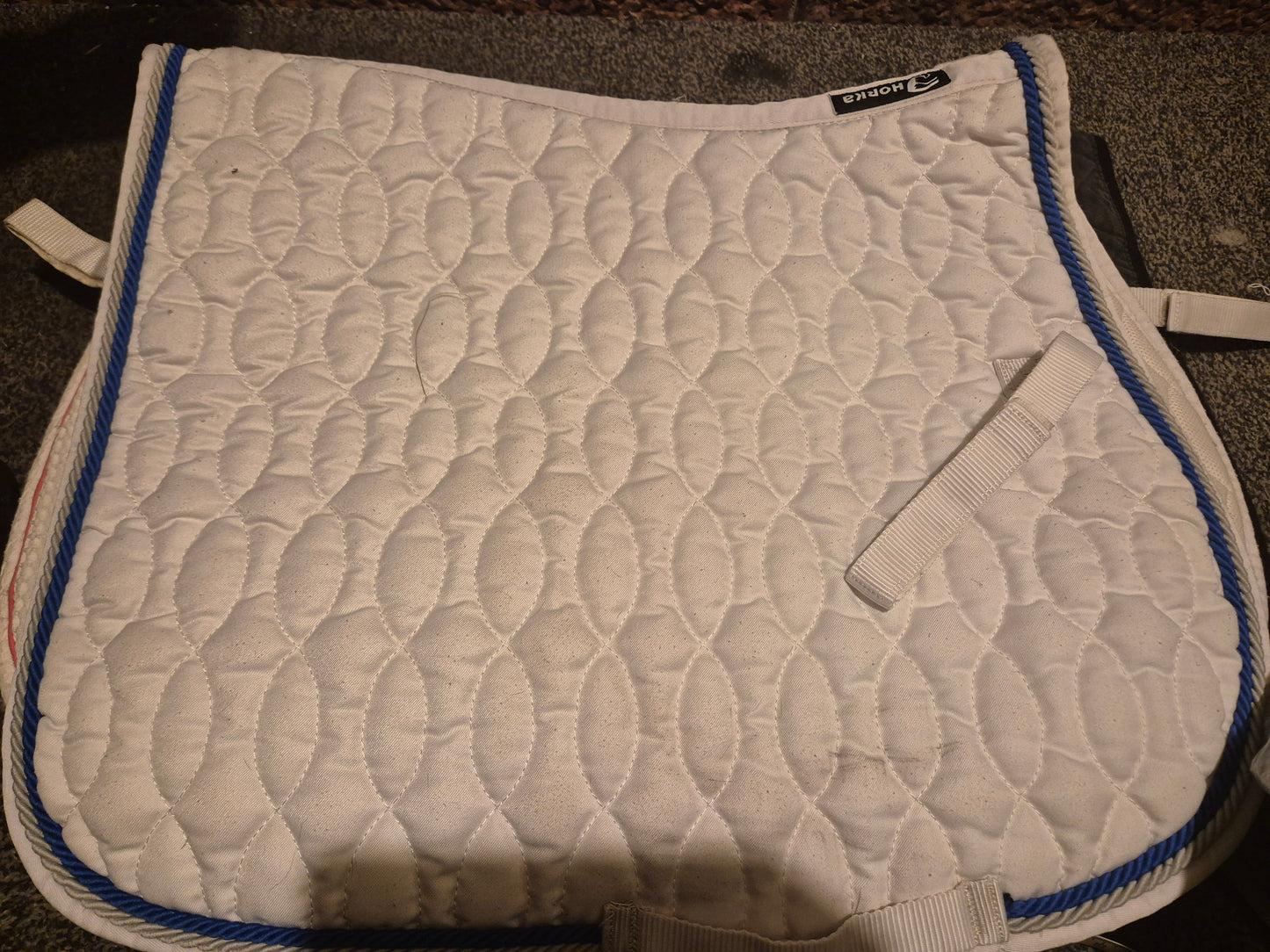 Secondhand Horka White Cob Saddlecloth (52)