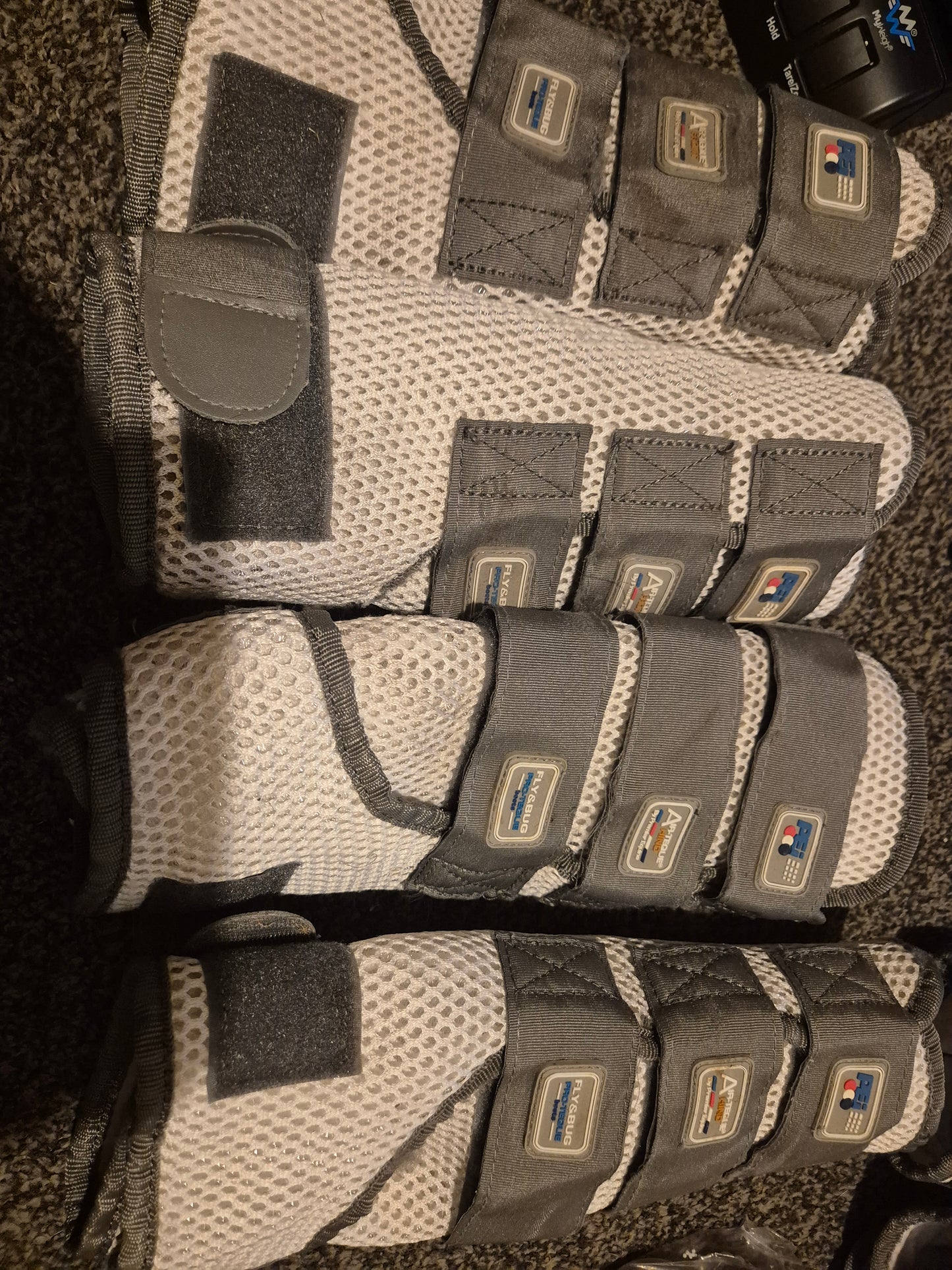 Secondhand Premier Equine set of 4 Size Medium Fly & Bug Pro-Teque Boots (7)