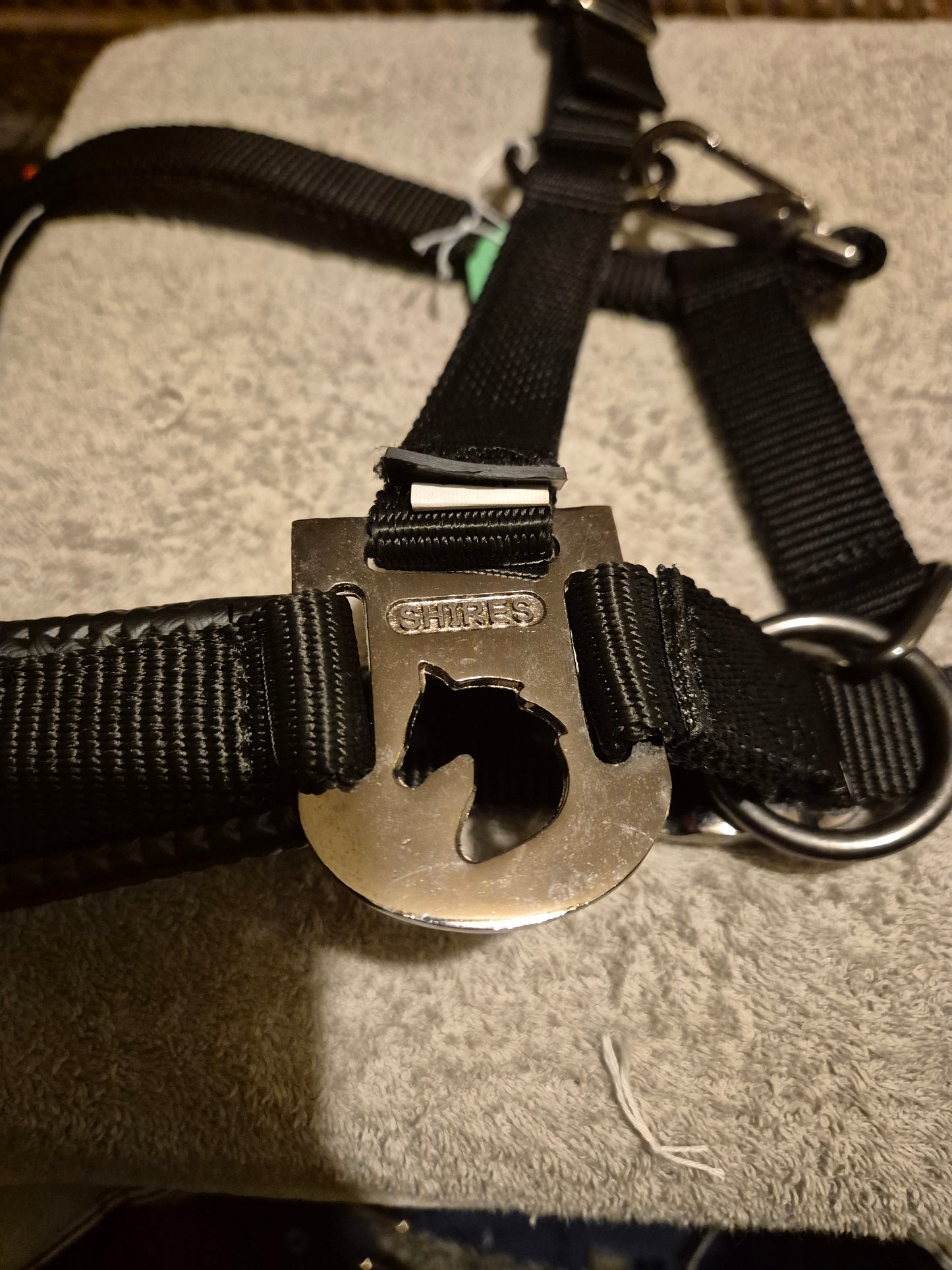 New Shires Padded Pony Black Headcollar (46)