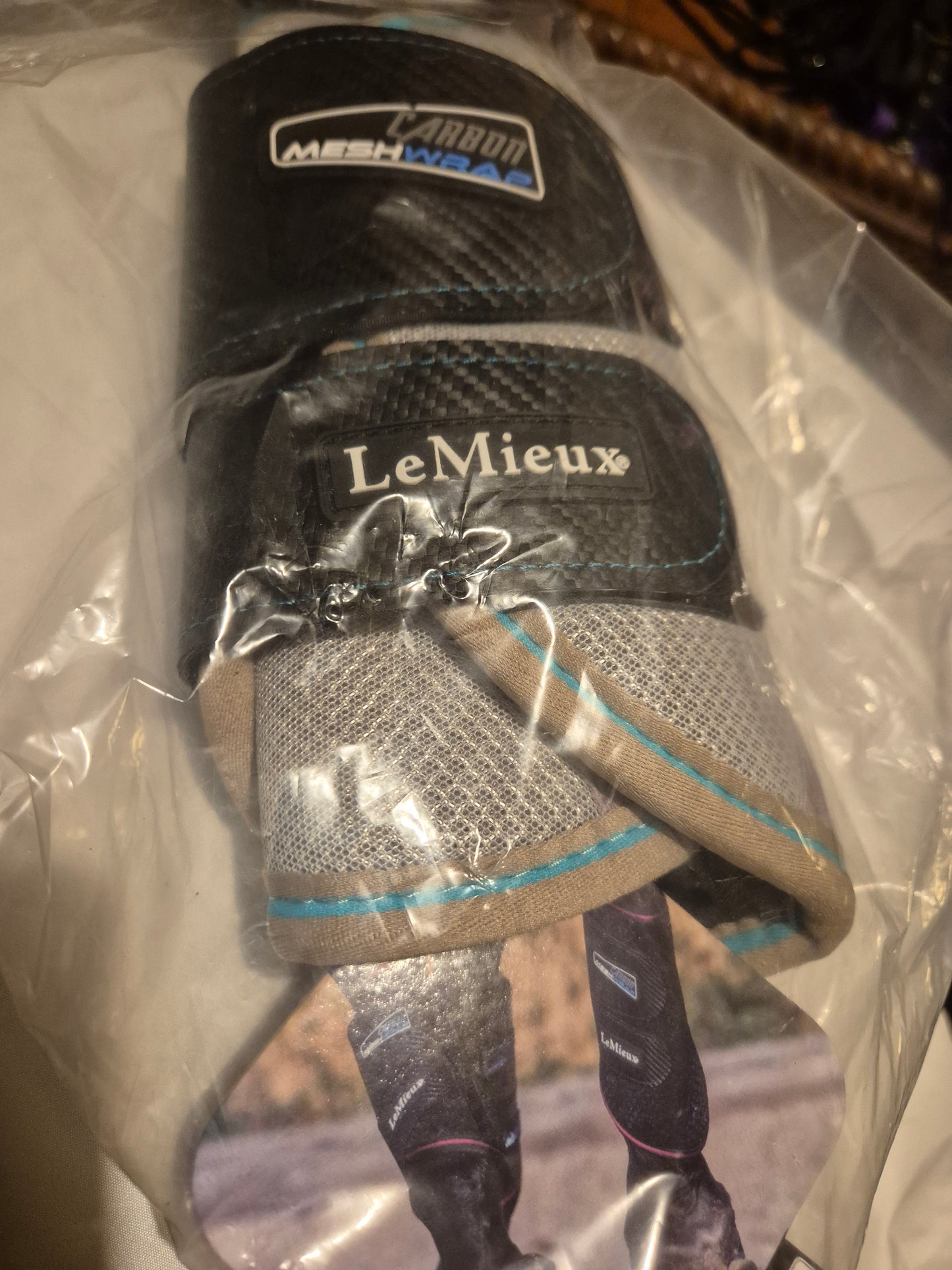 New Small Le Mieux Carbon Mesh Wrap Boots (6)