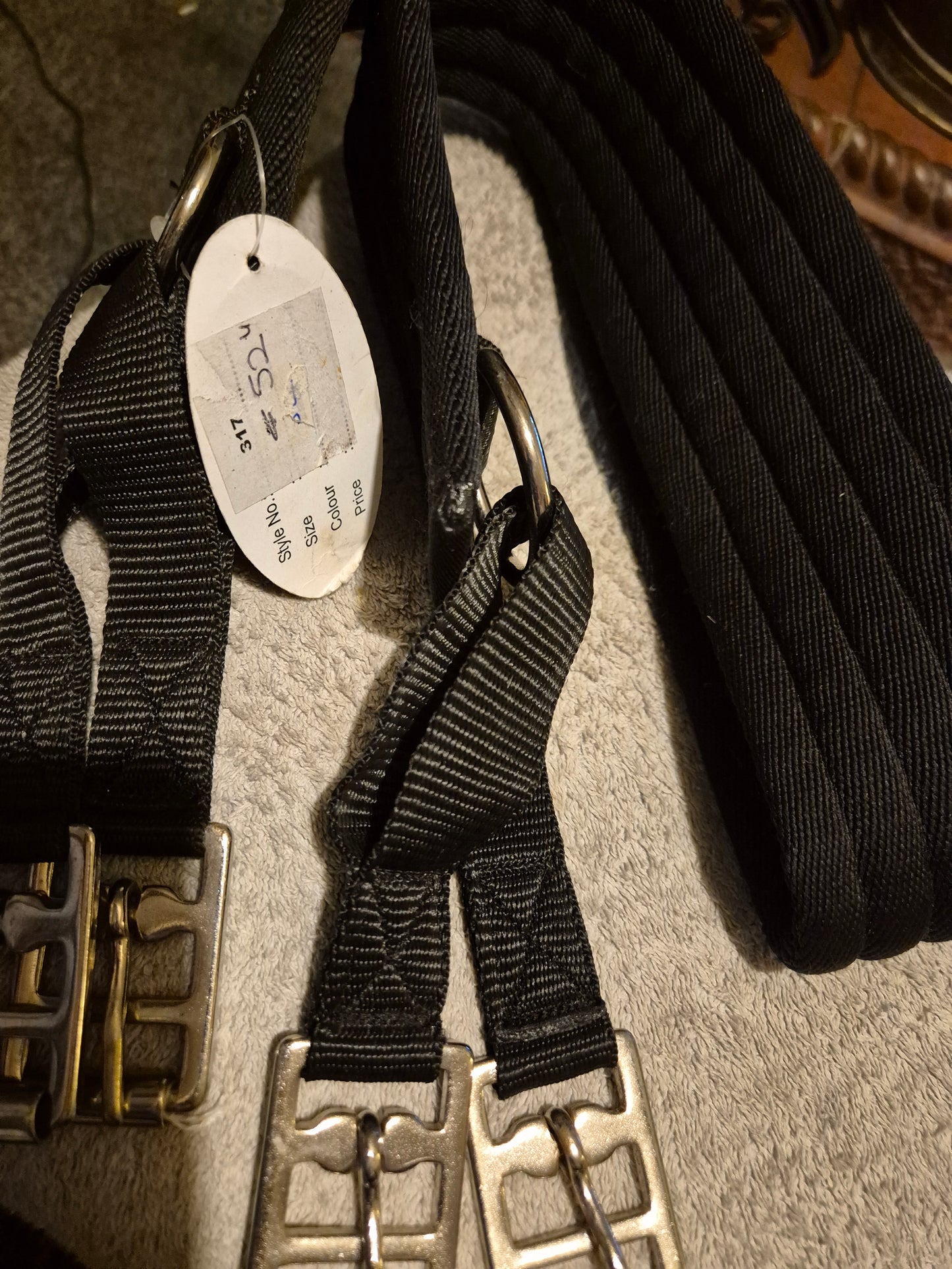 New Gallop 52" Black Humane Girth (73)