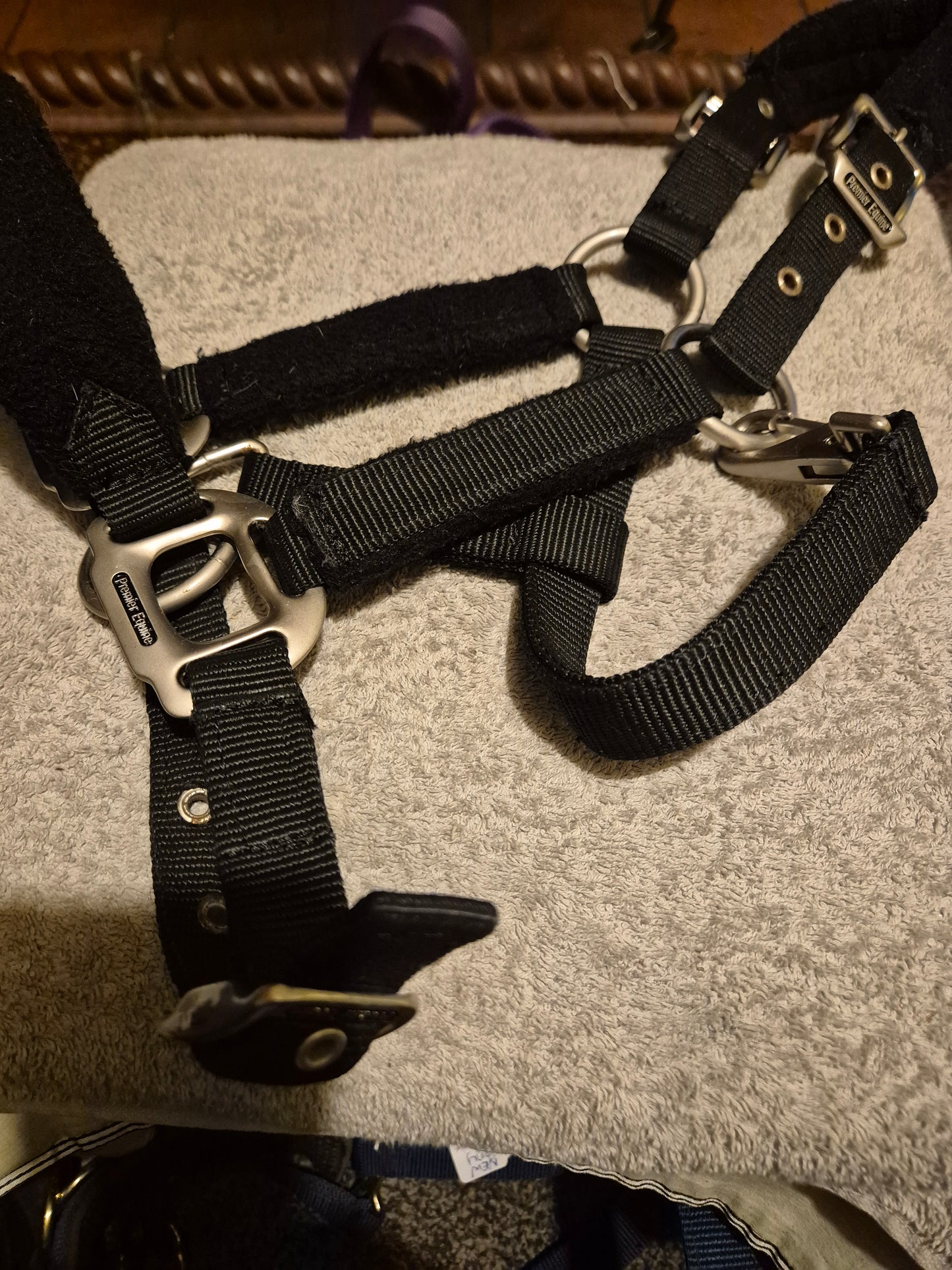 Premier Equine Pony Black Headcollar (43)