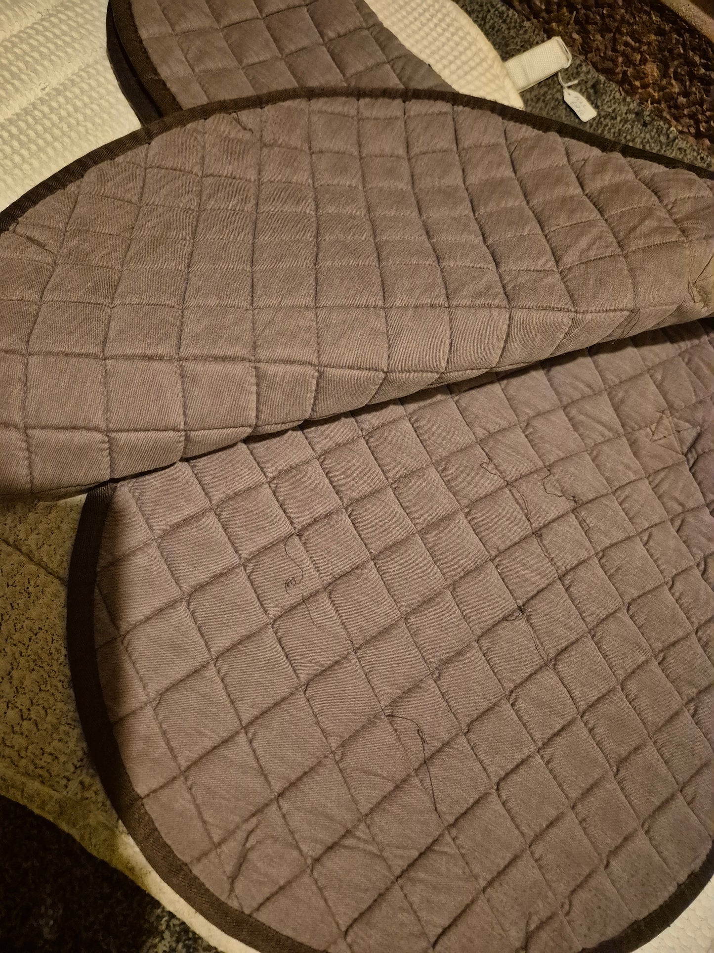 Secondhand Full Weatherbeeta Brown Numnah (63)