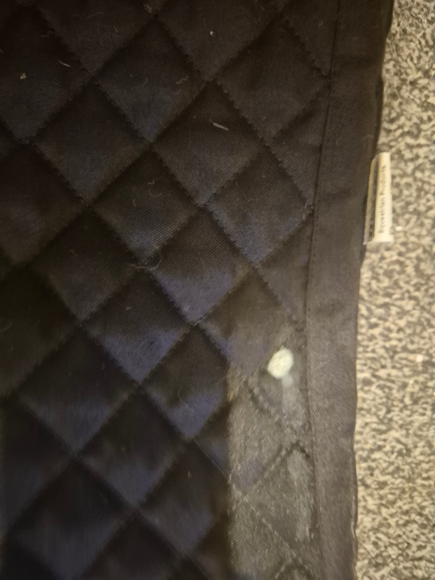Wessex Black with white hearts Saddle Pad - Pony/Cob (6)