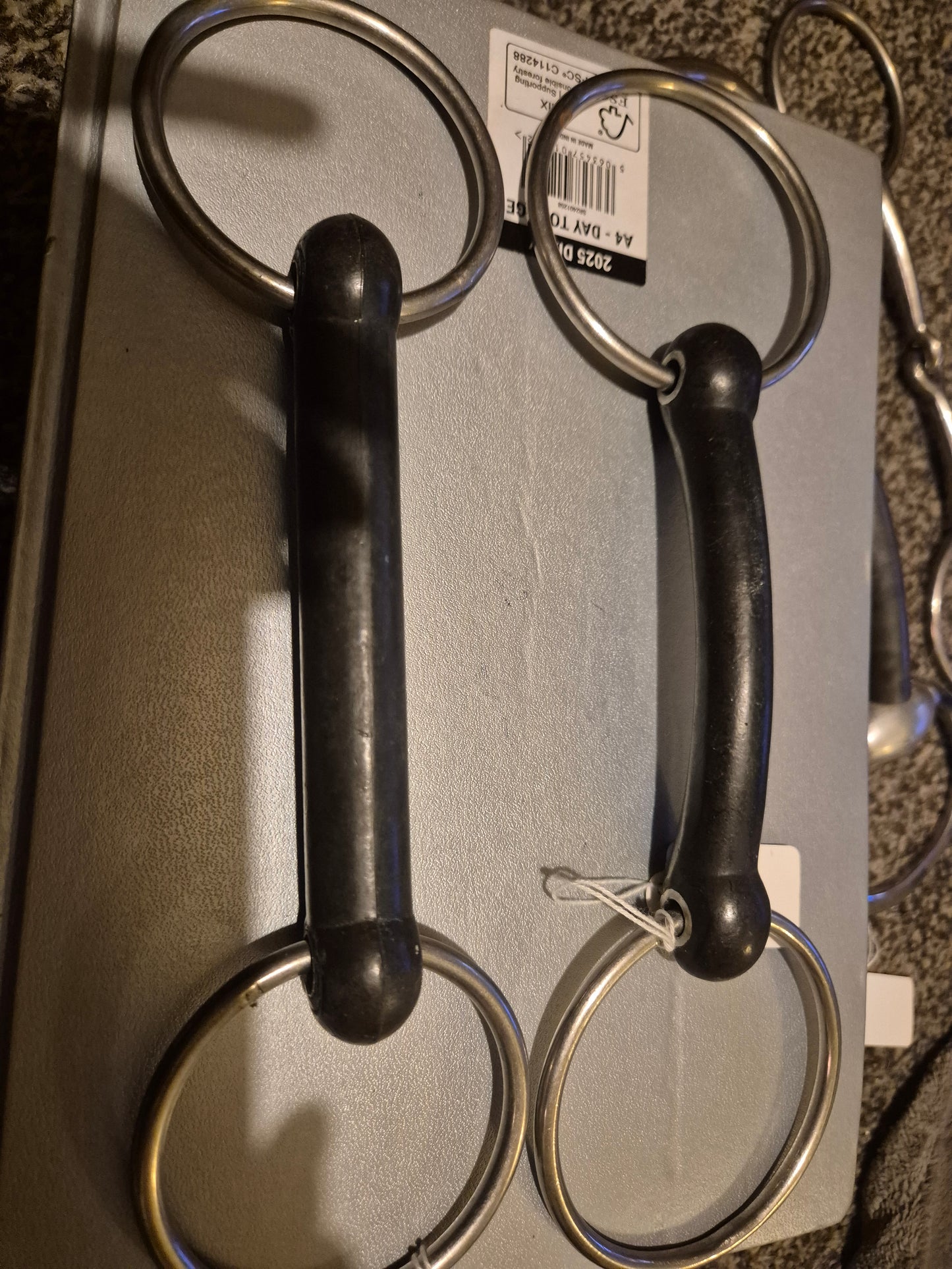 4 1/2 inch Hard Rubber Loose ring Snaffle (13)