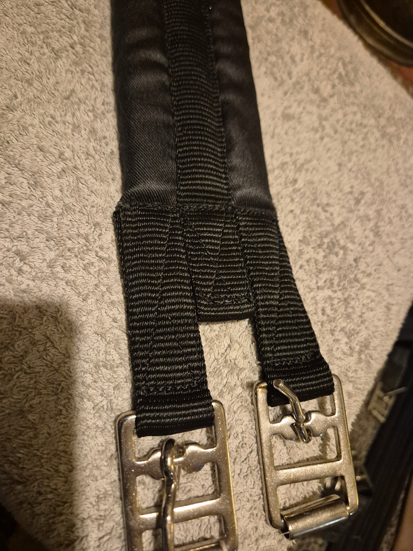 New Rhinegold 16" Black Cotton Girth (58)