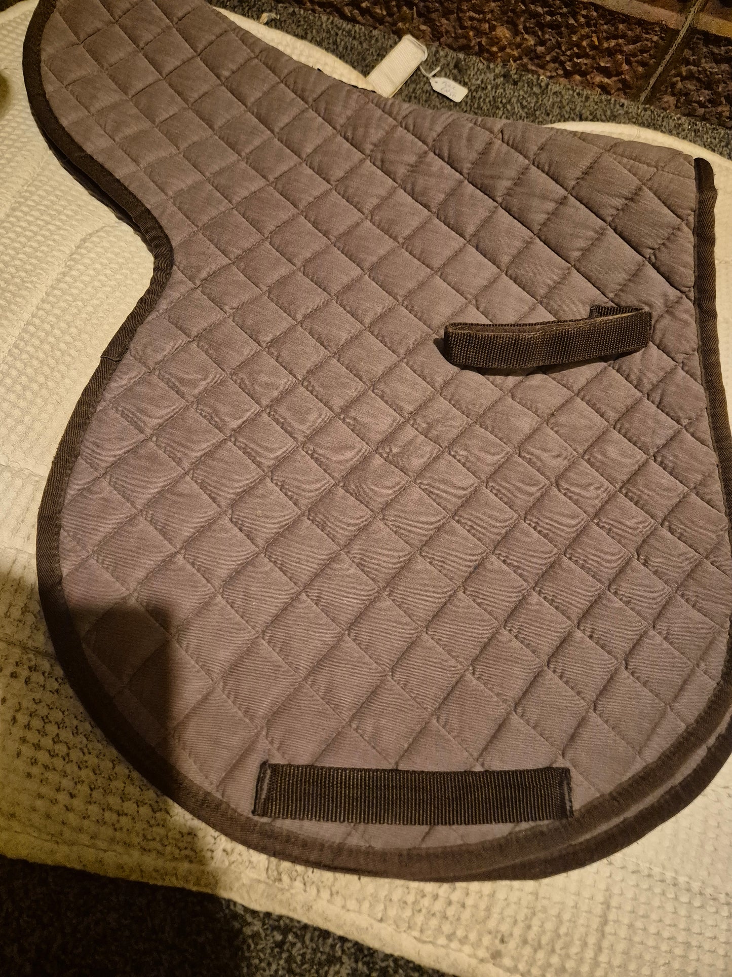 Secondhand Full Weatherbeeta Brown Numnah (63)