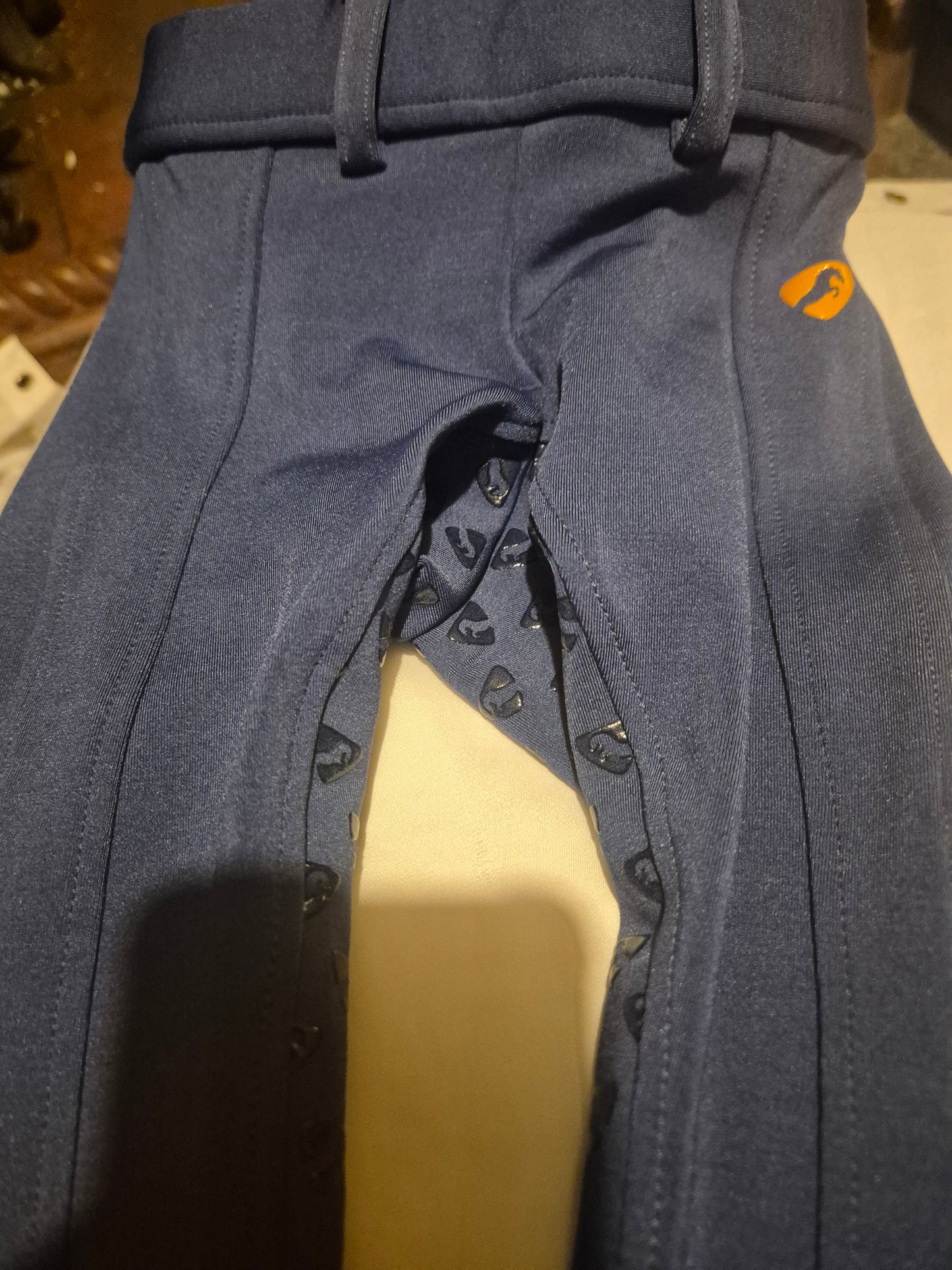 New Shires Aubrion age 2-3 Blue Sticky Bum Jodhpurs (7)