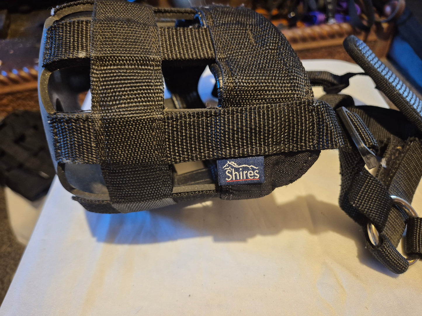 New Shires Black Pony Grazing Muzzle (6)