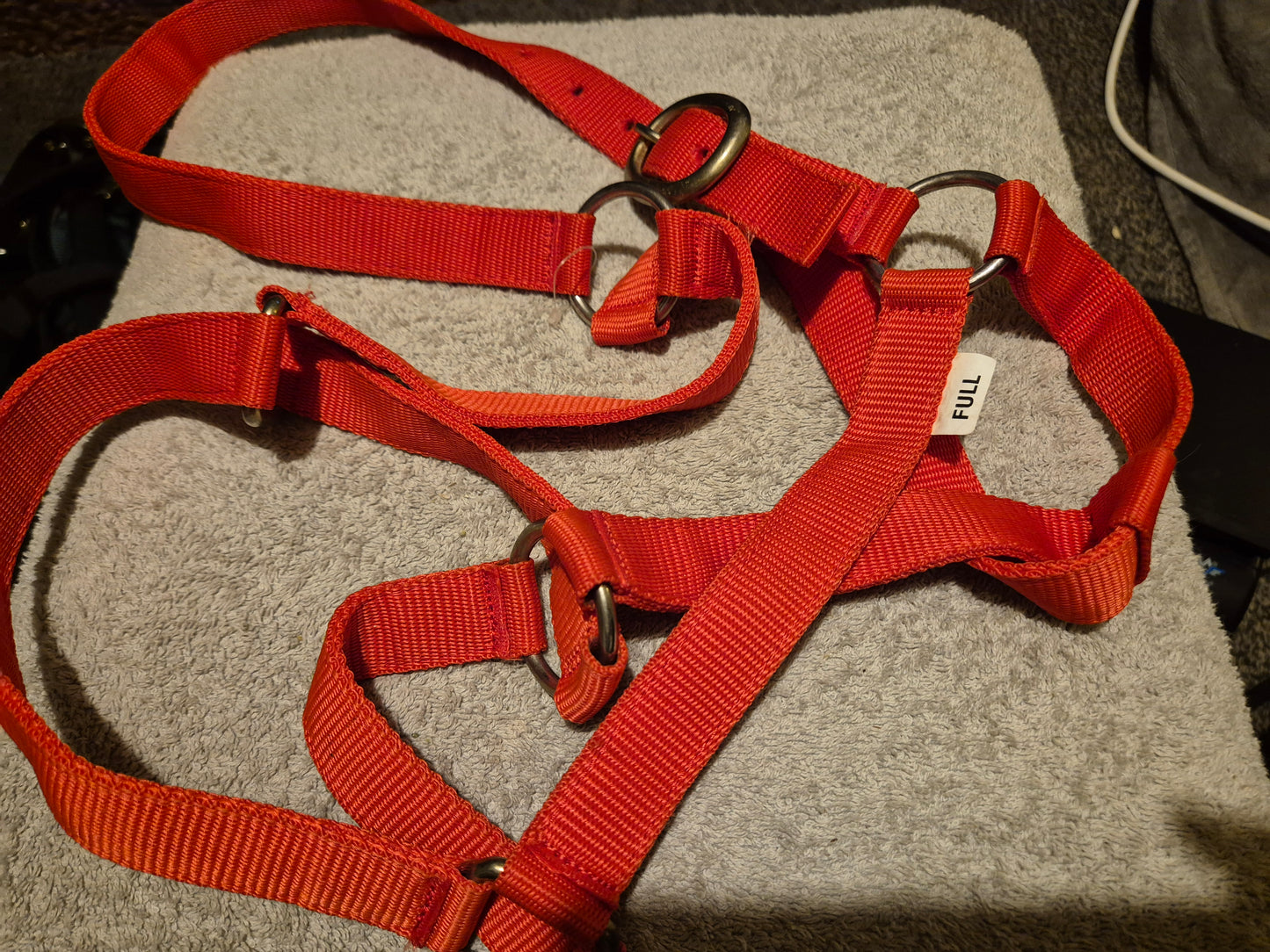 NEW Full Red Nylon Headcollar (22)
