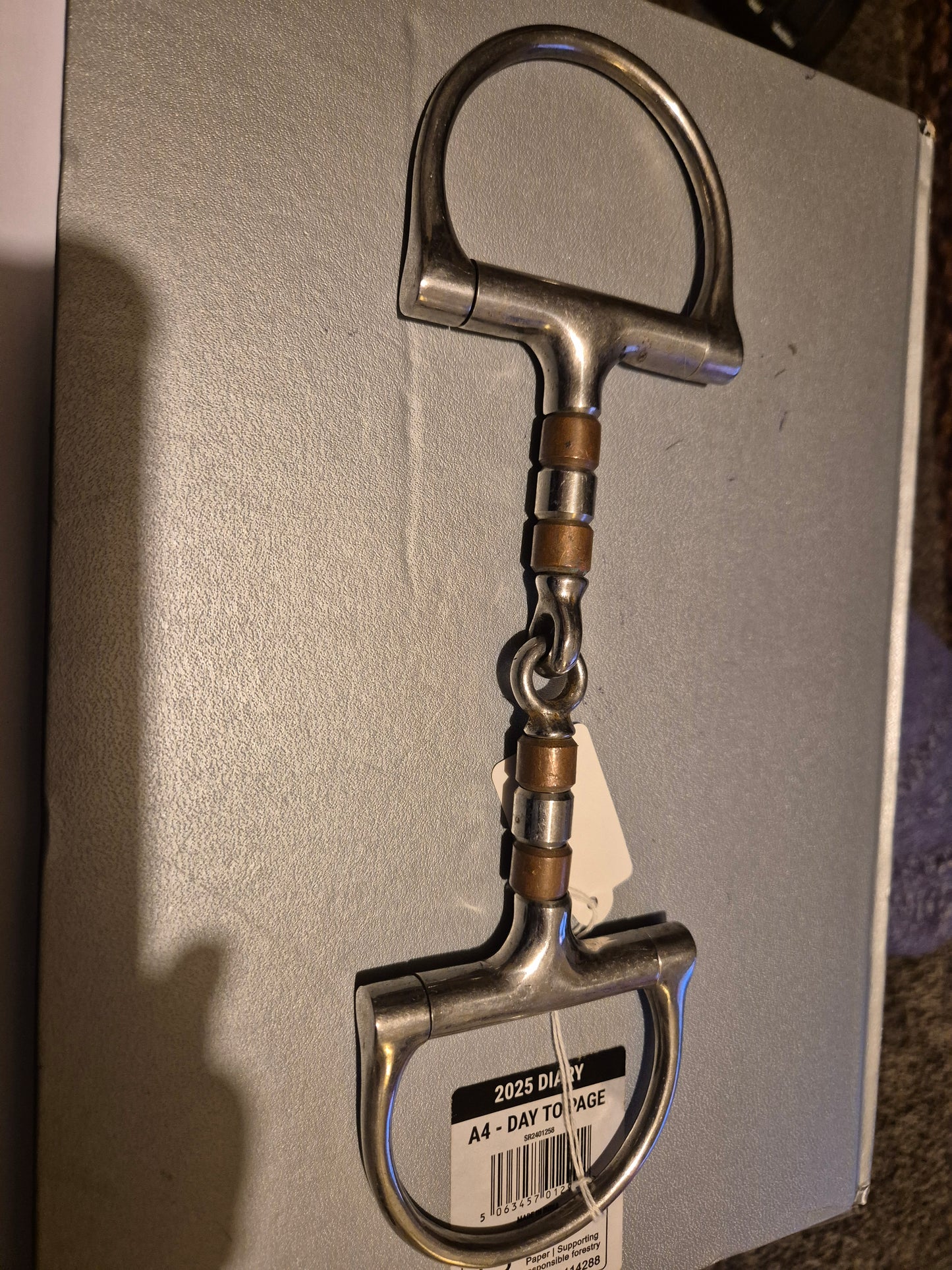 4.45inch Copper Roller Mouth D Ring Snaffle (18)