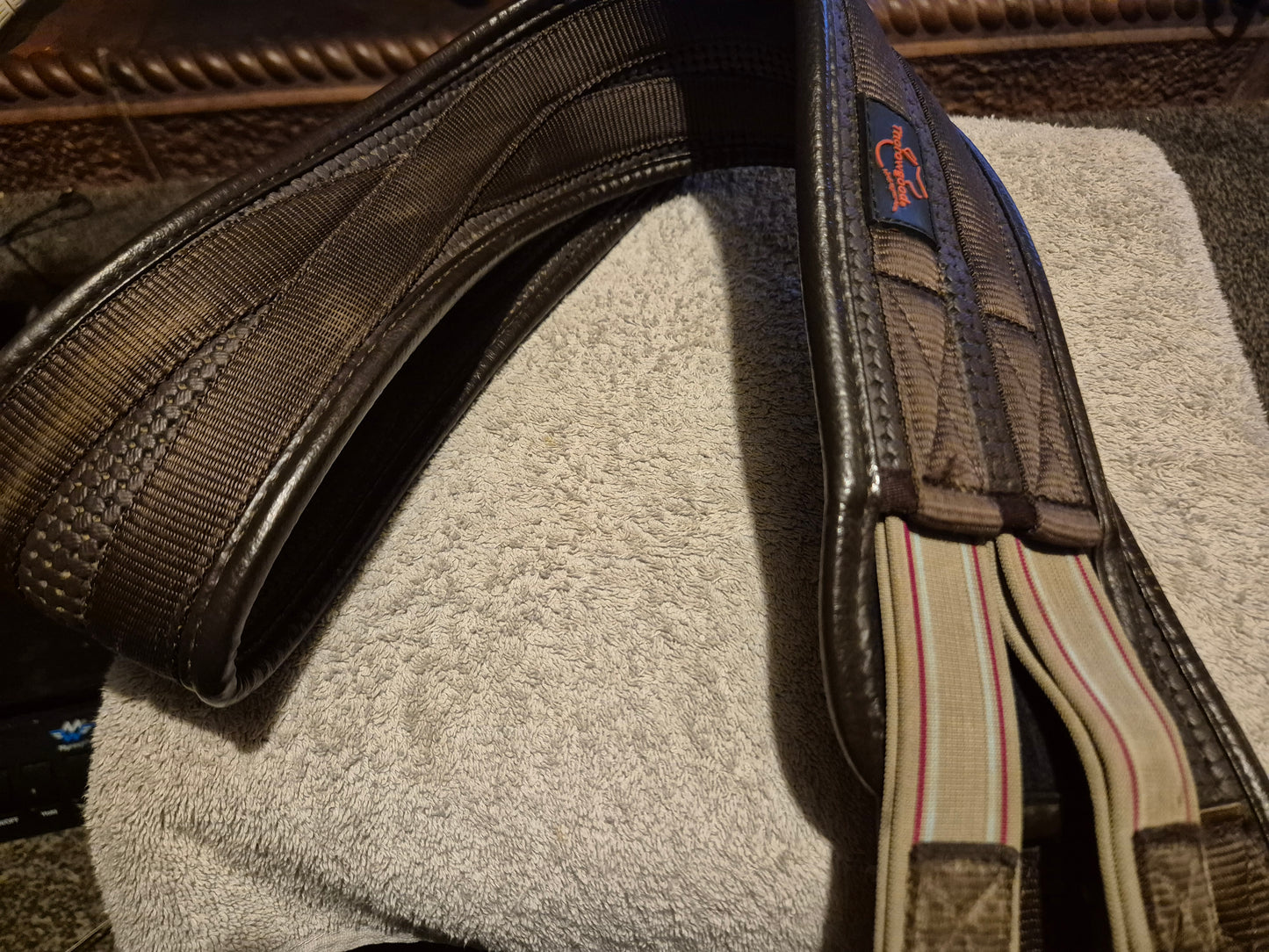 Secondhand 58" Thorowgood Brown Neoprene Girth (70)
