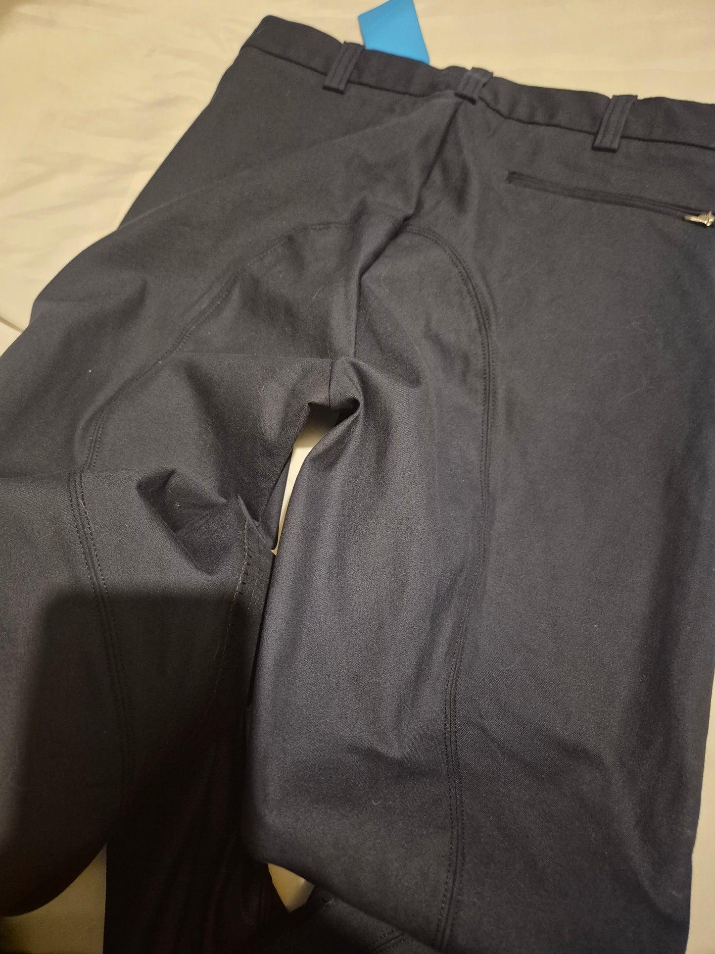 New Mens Shires Performance Navy 32" Breeches (32)