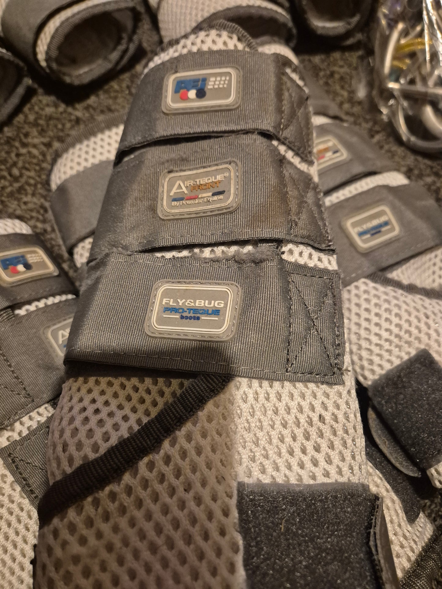Secondhand Premier Equine set of 4 Size Medium Fly & Bug Pro-Teque Boots (7)