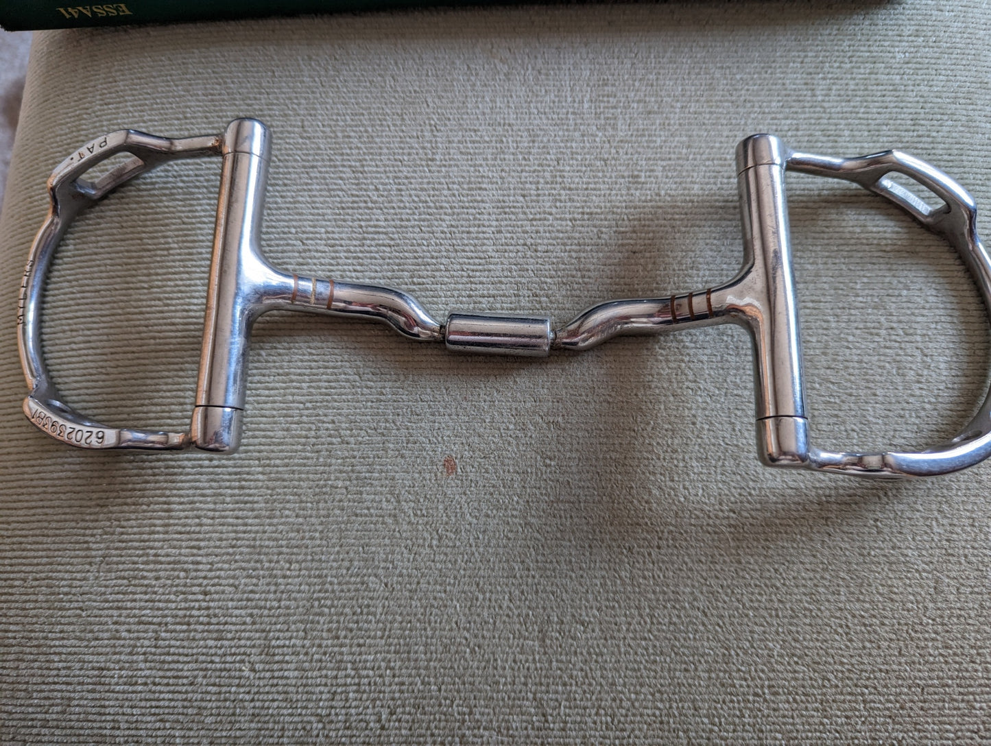 Myler English D Ring Bit with Hooks