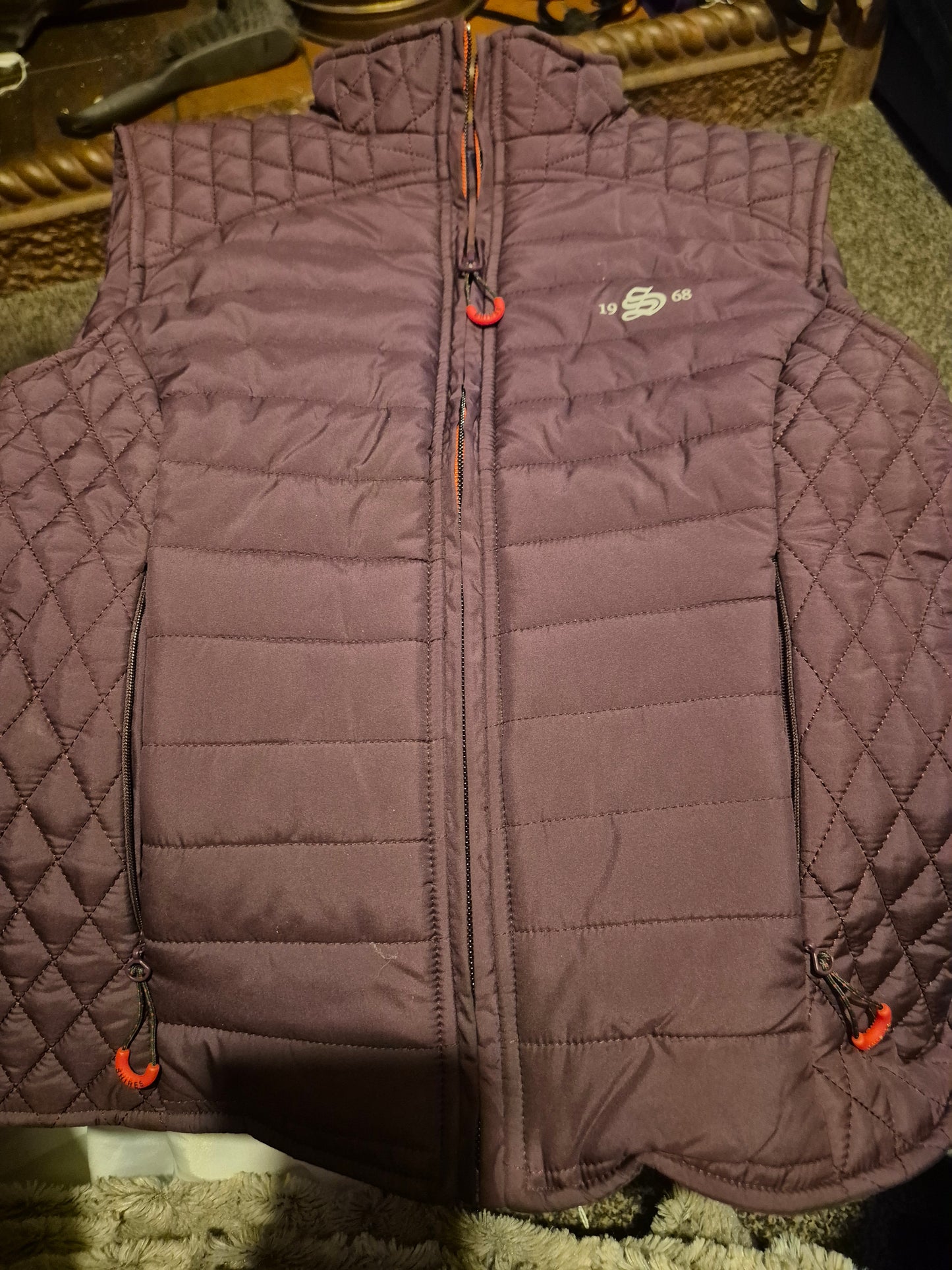 Shires Dark Purple size XS Riding Gilet (5)