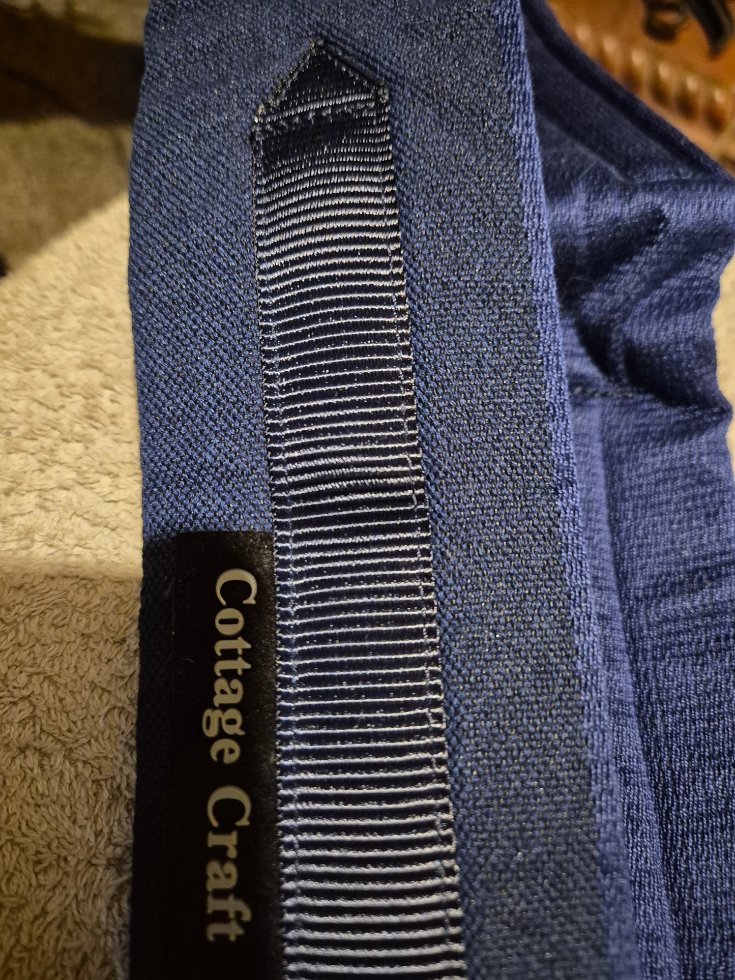 New 41" Cottage Craft Navy Girth (65)