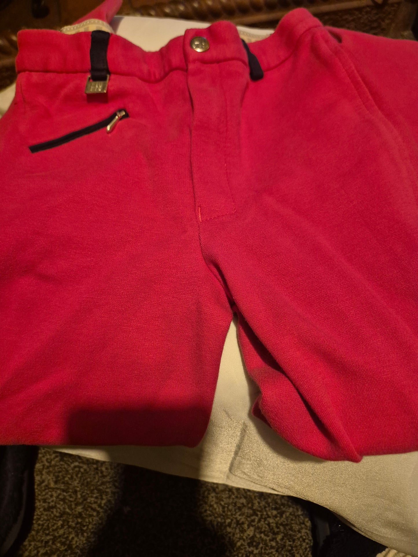 Hy Performance 22" Cerise & Navy Jodhpurs (10)