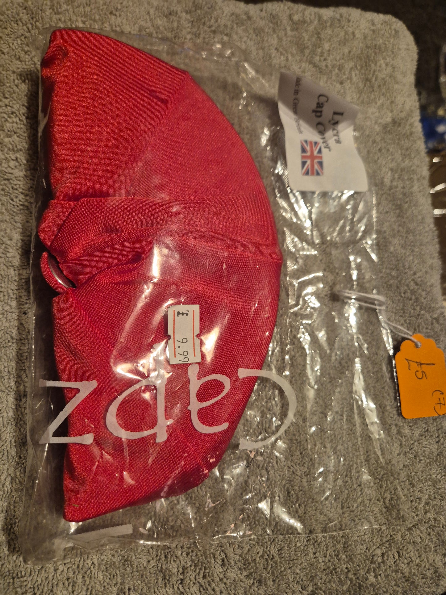 Capz Lycra Cap Cover - Red (7)