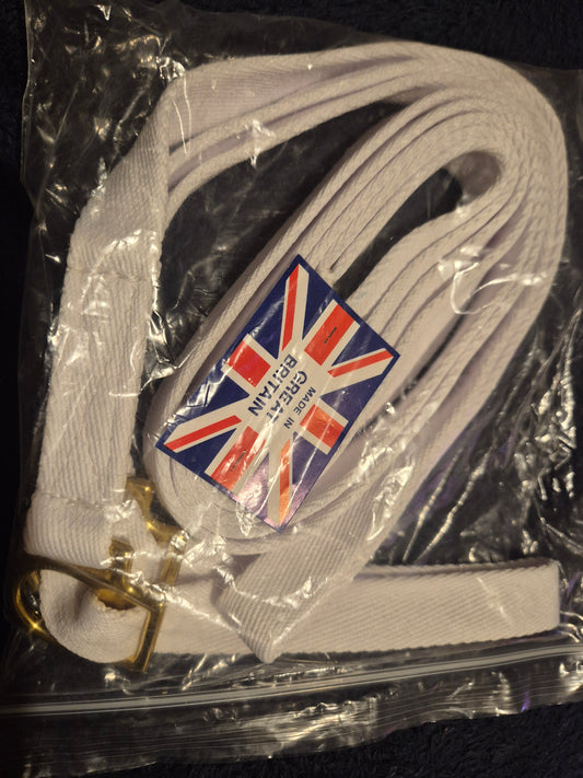 New White 3/4inch Show Halter (1)