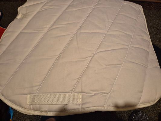 As New Full White unnamed padded Saddlecloth (45)