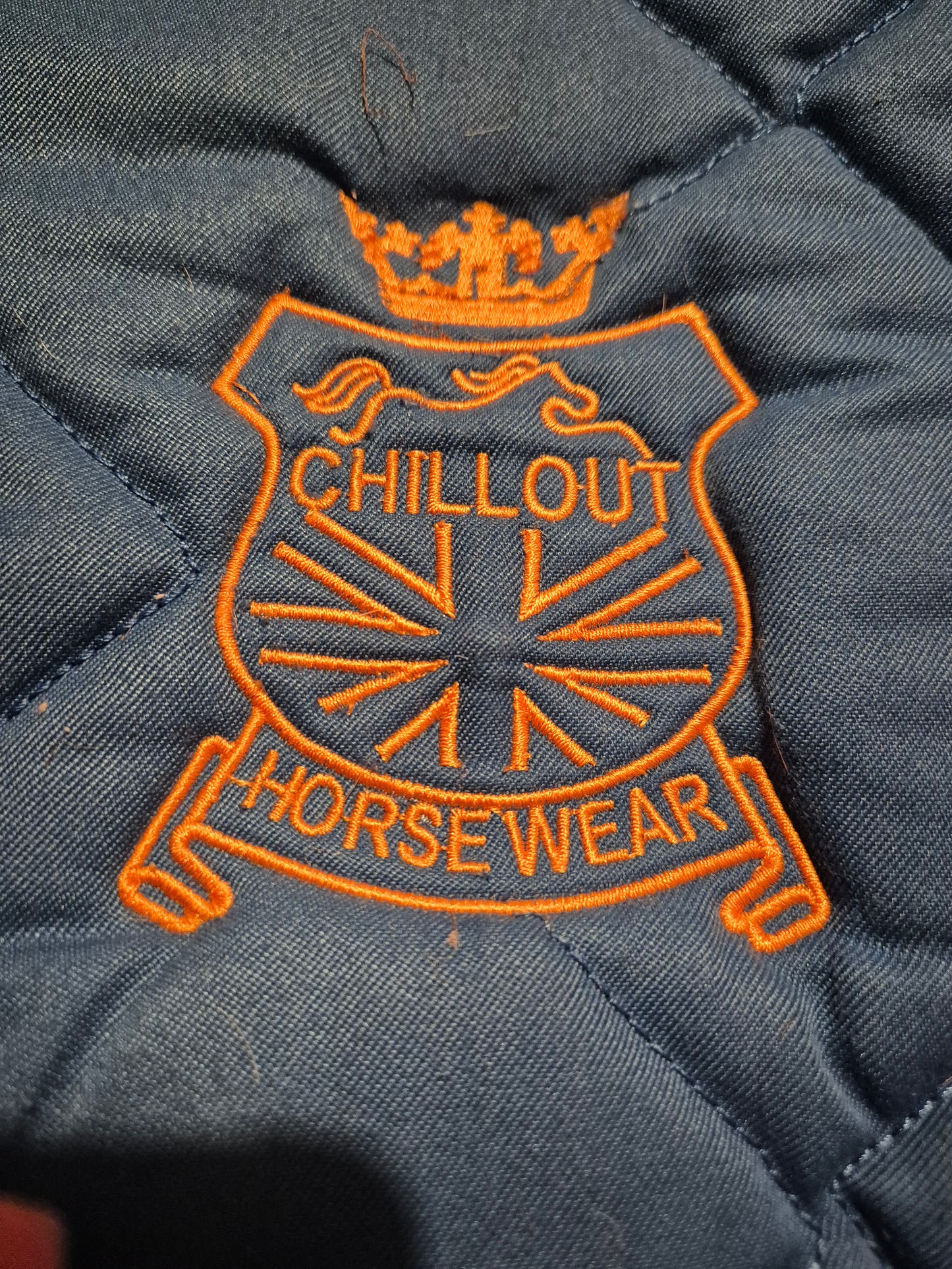 Horsewear Blue & Orange COB Chillout padded saddle pad (31)
