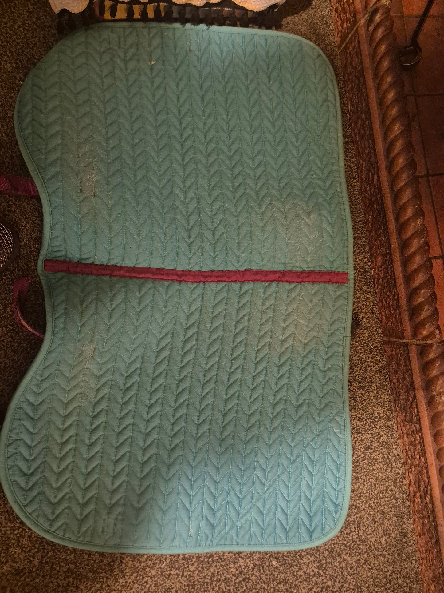Premier Equine Teal coloured Saddle Pad- Full Size (4)