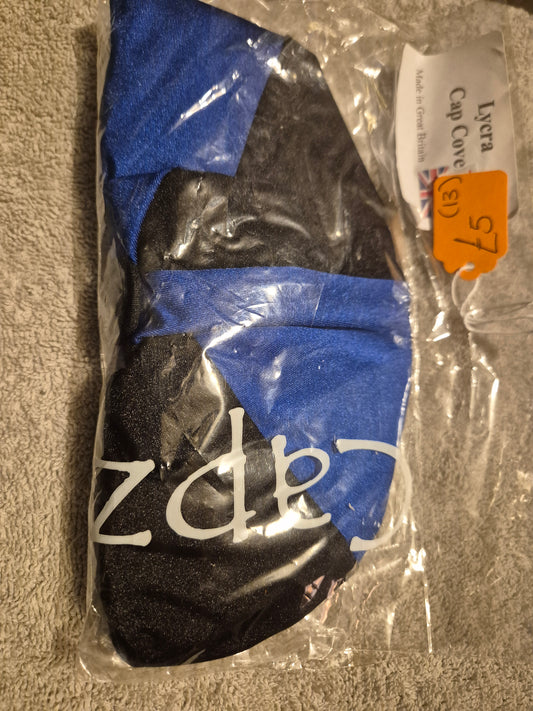 Capz Lycra Cap Cover  - Navy & Black (13)