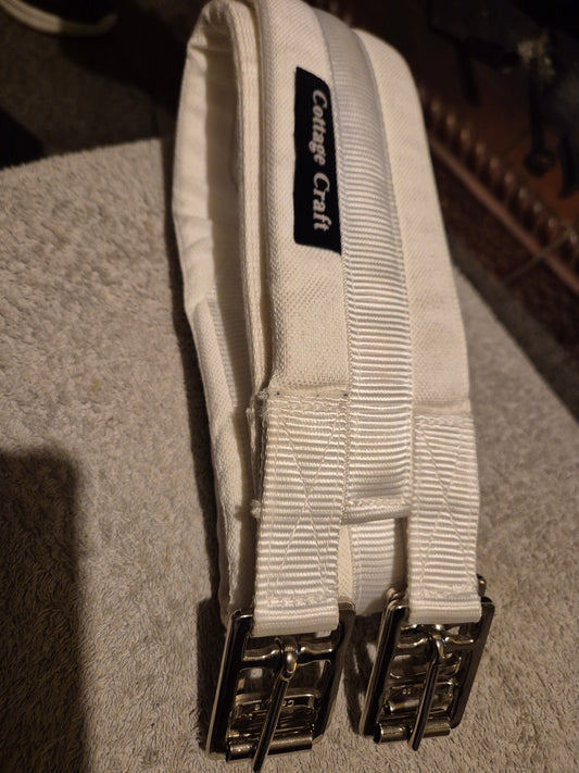 New 44" White Cottage Craft Girth (62)