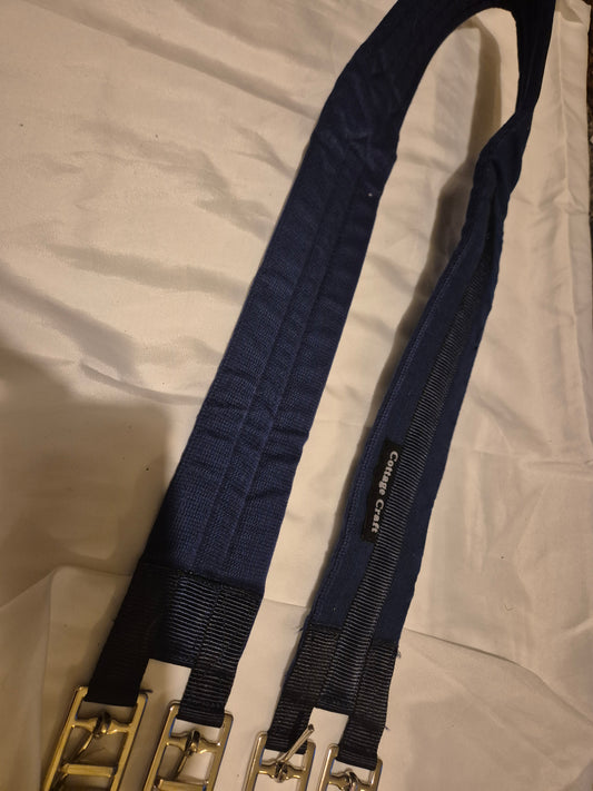 New 55" Cottage Craft Navy Cotton Girth (40)
