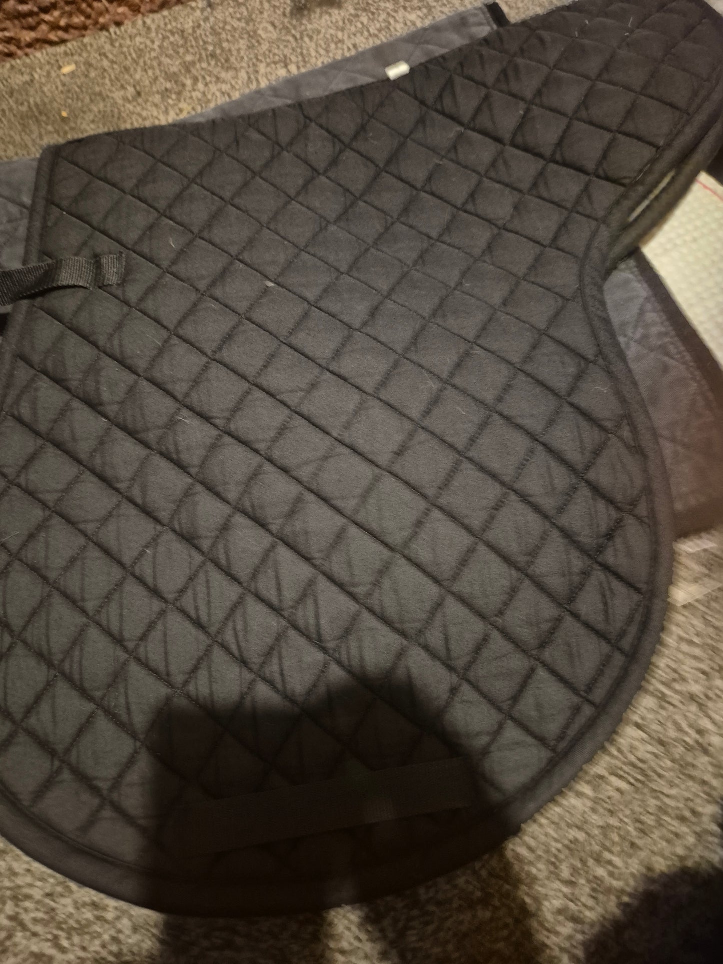 Secondhand Full Cottage Craft Black Numnah (55)