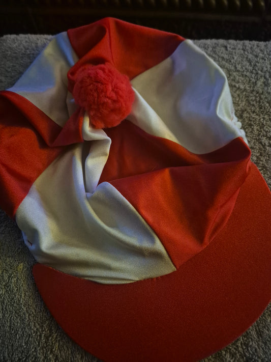 New Red & White Pom Pom Hat Cover (28)