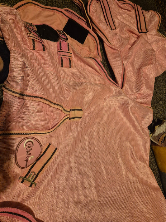 Secondhand Well Equine 3ft 9 Pink Fly Rug (5)