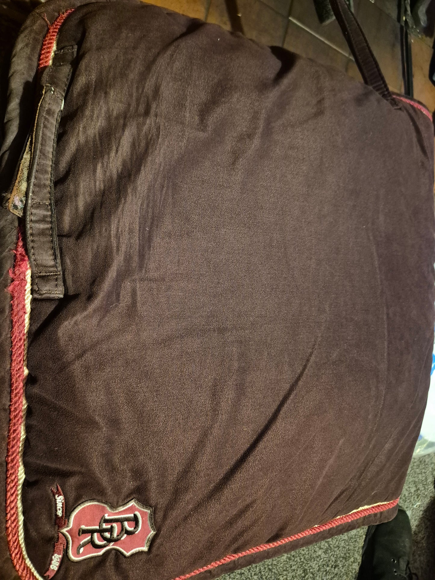 Bieman Riding Brown Suede feel Full Size Saddle Cloth (42)