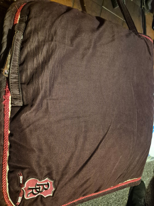 Bieman Riding Brown Suede feel Full Size Saddle Cloth (42)