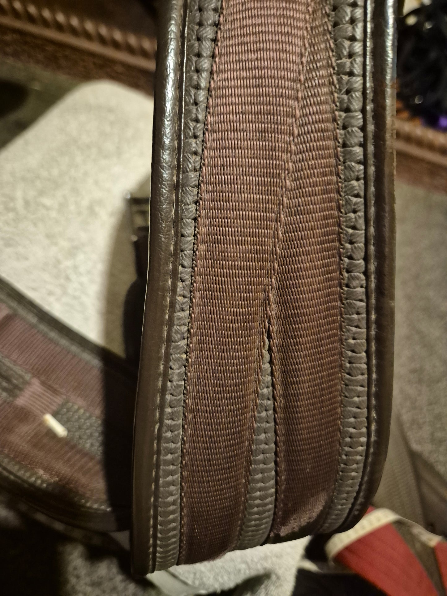 Secondhand 52" Brown Sheldon Neoprene Girth (69)