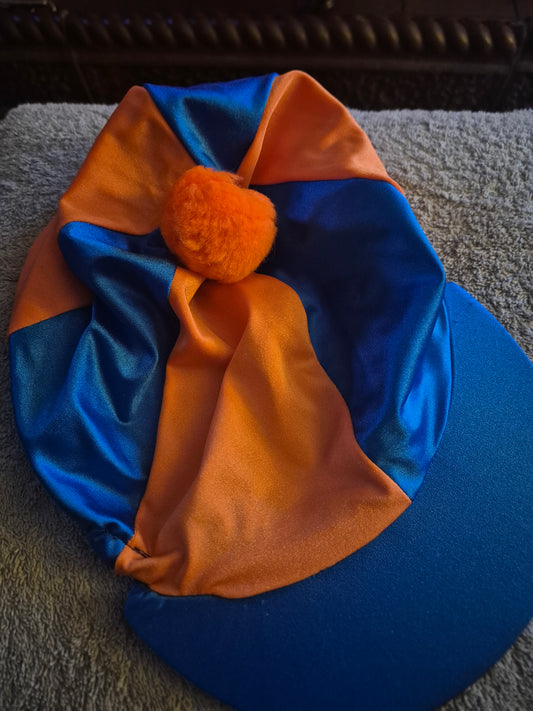 New Orange & Blue Pom pom Hat Cover (30)