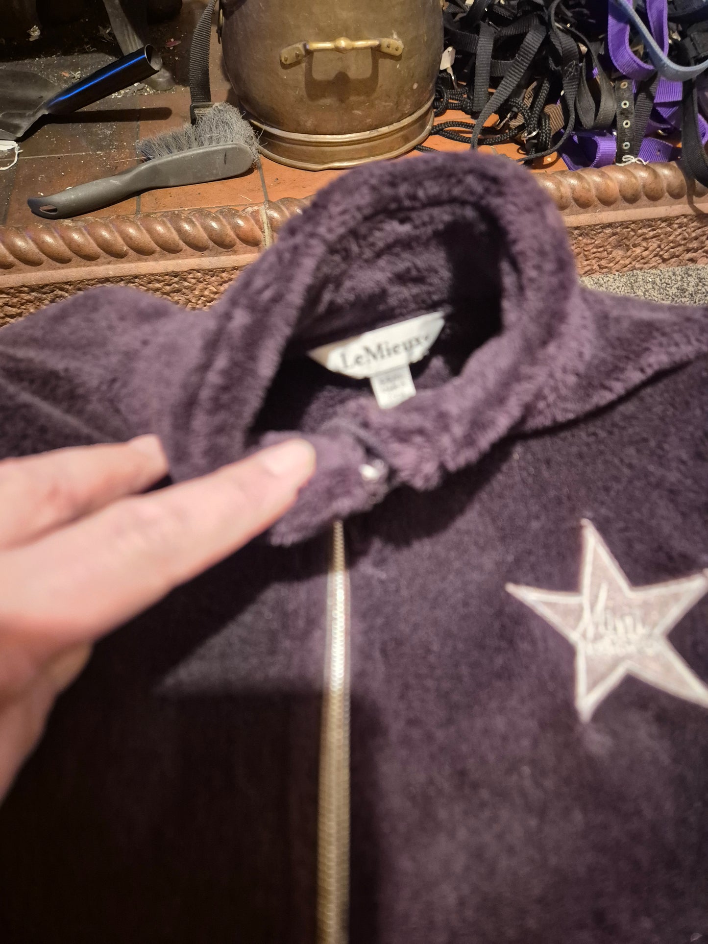 As New Mini Le Mieux age 5-6 Purple  Fleece Jacket (4)
