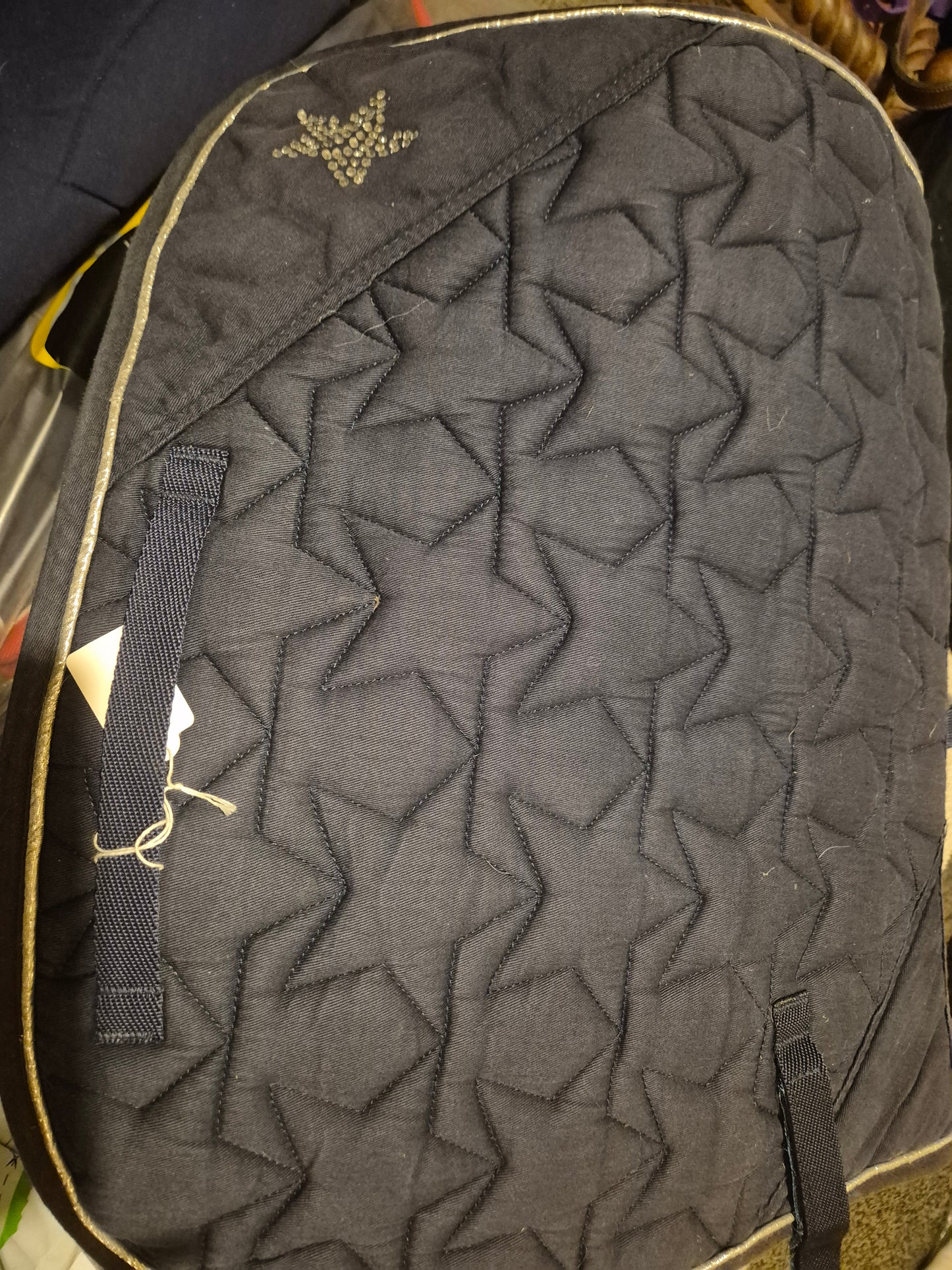 Secondhand Pony HyKids Navy with silver star saddlecloth (50)