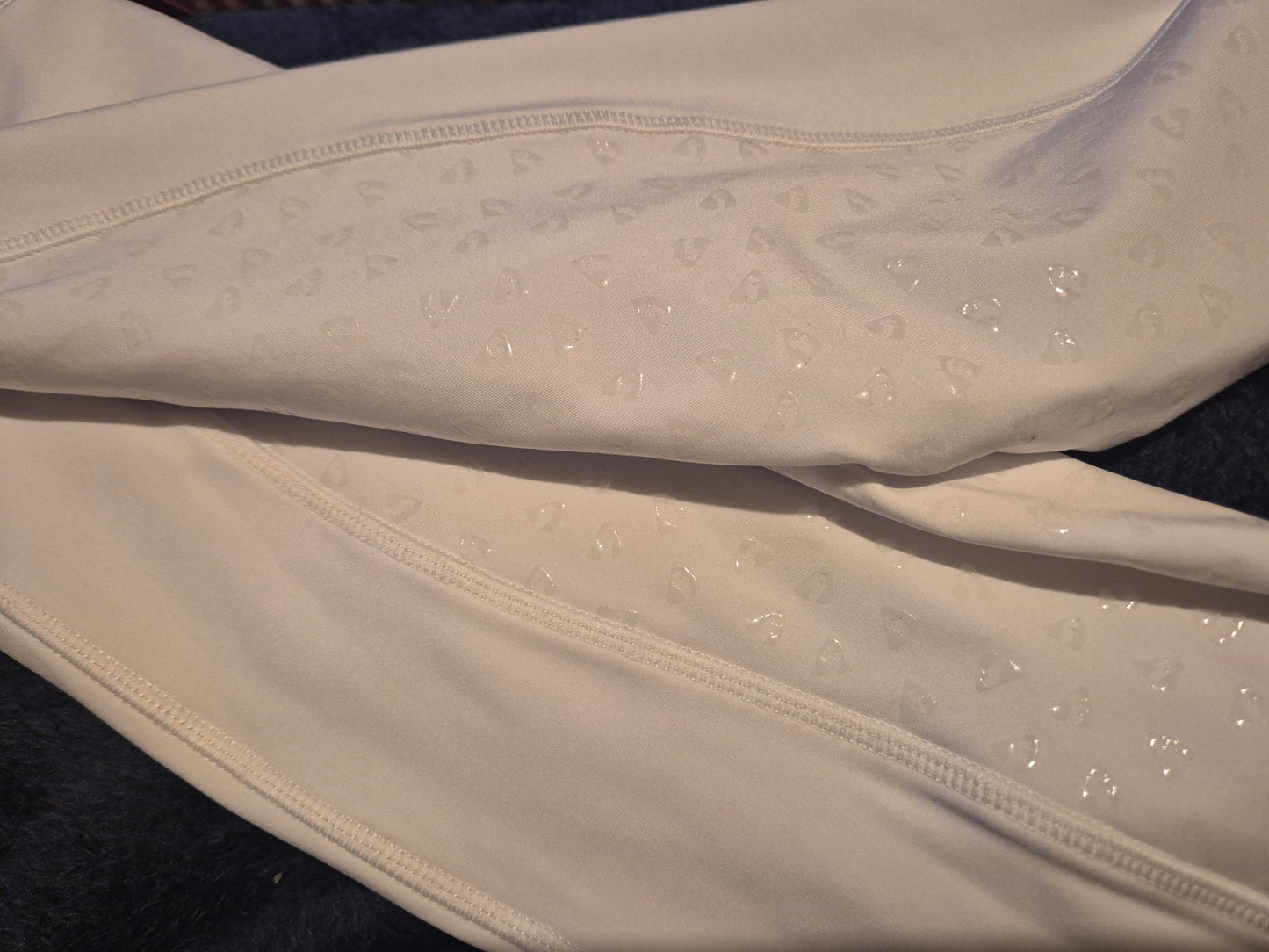 New Aubrion Childs 24" White Riding Tights (33)