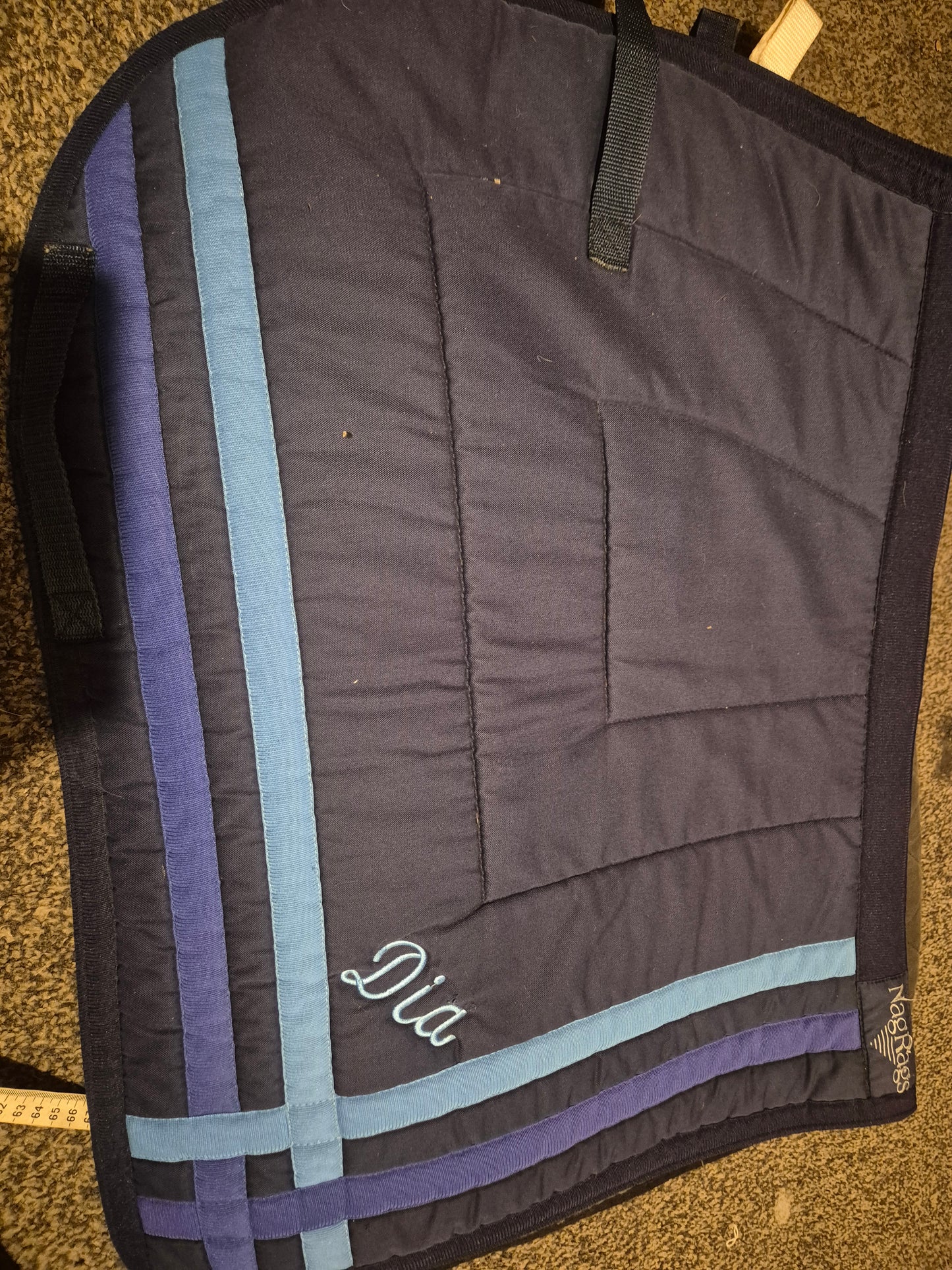 Secondhand Full NagRags Navy Blue saddlecloth (51)