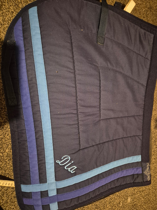 Secondhand Full NagRags Navy Blue saddlecloth (51)