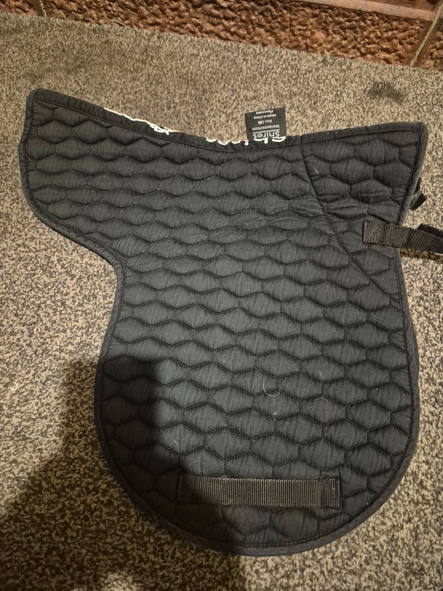 Shires Black Numnah - Pony/Cob (13)
