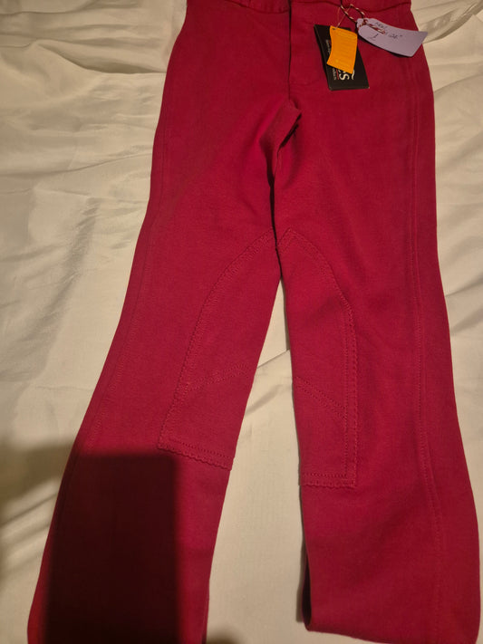 New Shires Red 24"Jodhpurs (28)