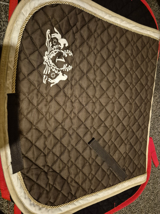 As New Cob Brown with cream binding Saddlecloth (66)
