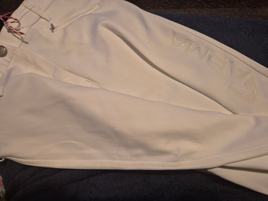 New Aubrion Ladies 28" White Show Breeches (35)