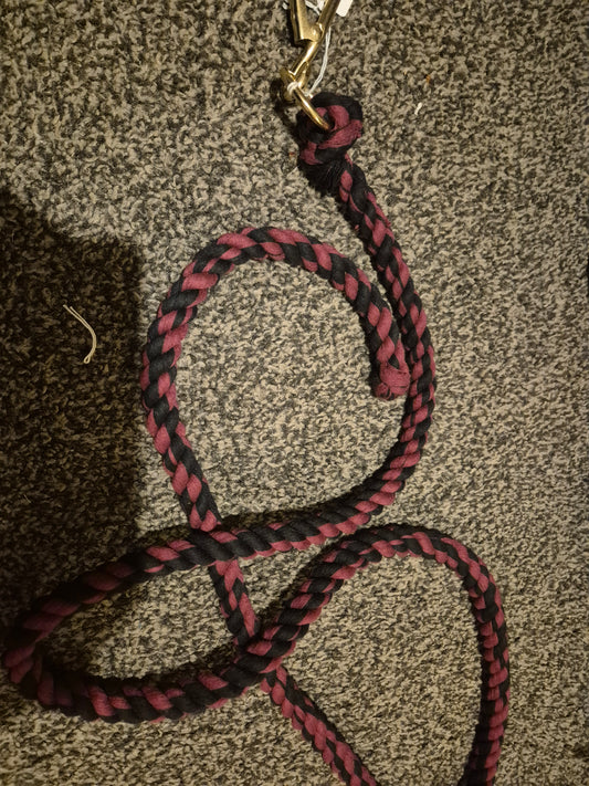 New Burgundy & Black Leadrope (13)