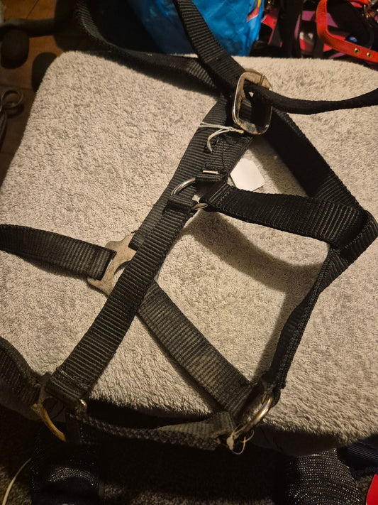 Secondhand Cob Black Nylon Headcollar (12)