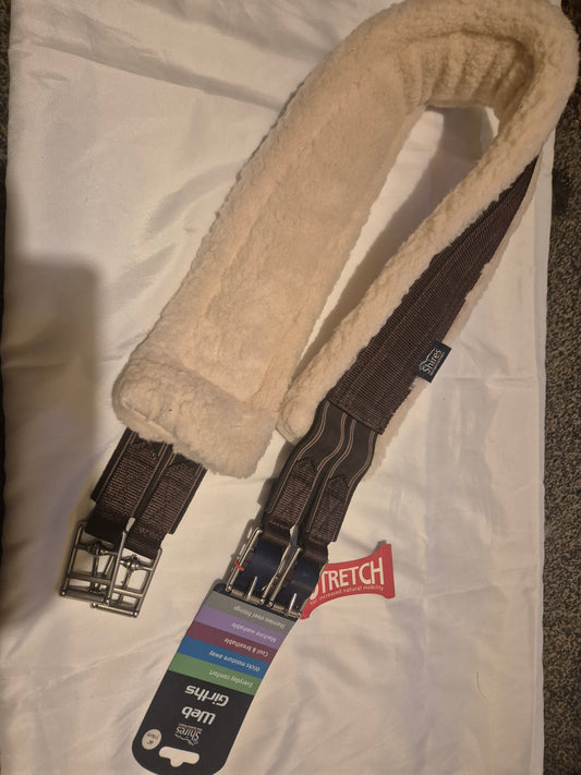 New Shires 46" Brown Web Girth (23)