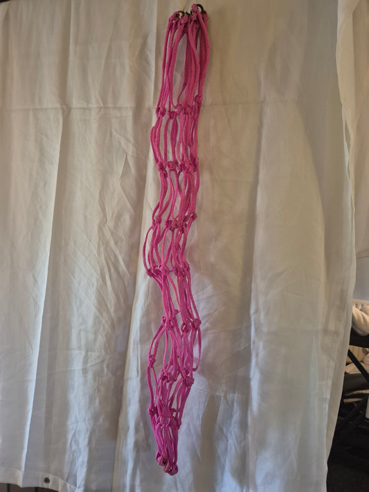 Secondhand large holed Pink Haynet (12)